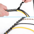 DEEM Adjustable cable management spiral wrapping for desktop cable